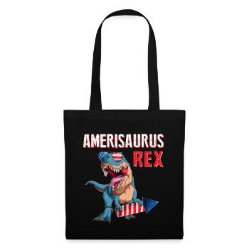 American Trex US Patriotic Dino 4 juillet - Sac en tissu - noir - Devant
