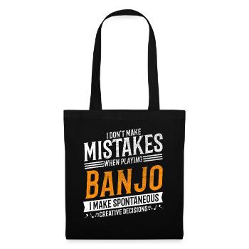 Banjo Music Lover Lecteur de Banjo Créatif - Sac en tissu - noir - Devant