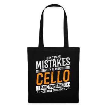 Cello Musikliebhaber Kreativer Cellist - Stoffbeutel - Schwarz - Vorne