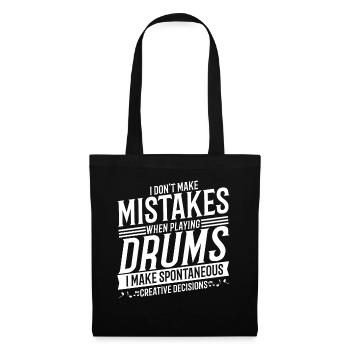 Drummers Musical Instrument Music Percussion - Tote Bag - black - Front