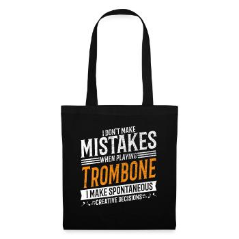 Trombone Music Lover Creative Trombonist - Sac en tissu - noir - Devant