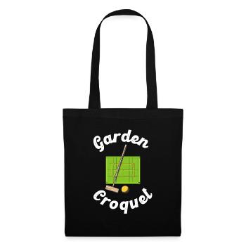 Garden Croquet Lawn Sports Croquet Player Gift - Tote Bag - black - Front