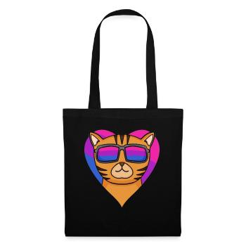 Cadeau bisexuel Bengal Cat Cat - Sac en tissu - noir - Devant