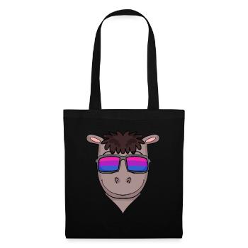 Bisexuell Pferd Geschenk - Stoffbeutel - Schwarz - Vorne