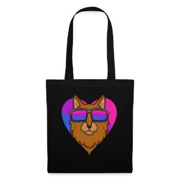 Cadeau de chat somalien bisexuel - Sac en tissu - noir - Devant