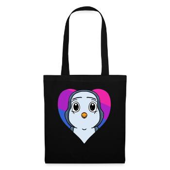 Bisexuell Pinguin Geschenk - Stoffbeutel - Schwarz - Vorne