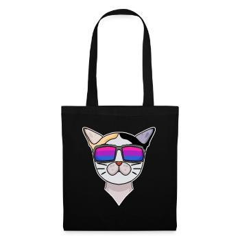 Cadeau bisexuel japonais Bobtail Cat - Sac en tissu - noir - Devant