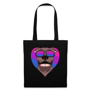 Bisexual Pit Bull Terrier Dog Gift - Tote Bag - black - Front