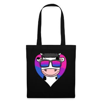 Bisexuell Kuh Geschenk - Stoffbeutel - Schwarz - Vorne