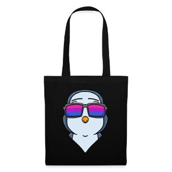 Bisexuell Pinguin Geschenk - Stoffbeutel - Schwarz - Vorne