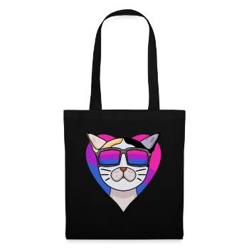 Cadeau bisexuel japonais Bobtail Cat - Sac en tissu - noir - Devant
