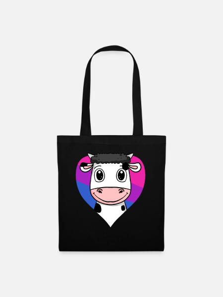 Bisexuell Kuh Geschenk - Stoffbeutel - Schwarz