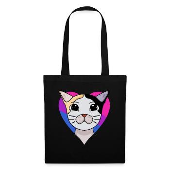 Cadeau bisexuel japonais Bobtail Cat - Sac en tissu - noir - Devant