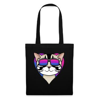 Cadeau bisexuel american shorthair cat - Sac en tissu - noir - Devant