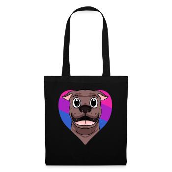 Cadeau bisexuel Pit Bull Terrier Chien - Sac en tissu - noir - Devant