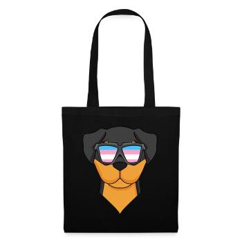 Transgender Transsexual Rottweiler Dog Gift - Tote Bag - black - Front