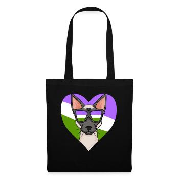 Genderqueer Lgbt Cat Siamese Cat - Tote Bag - black - Front