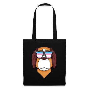 Transgender Transsexual St. Bernard Dog Geschen - Tote Bag - black - Front