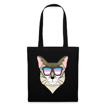 Transgenre Transsexuel Singaporea Cat Gift - Sac en tissu - noir - Devant
