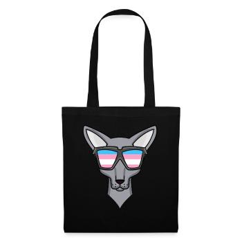 Transgender Transsexuell Sphynx Katze Geschenk - Stoffbeutel - Schwarz - Vorne