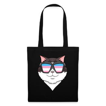 Transgenre Transsexuel Ragdoll Cat Gift - Sac en tissu - noir - Devant