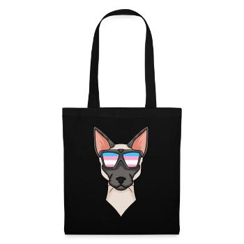 Transgenre Transsexuel Siamese Chat Cadeau De Chat - Sac en tissu - noir - Devant