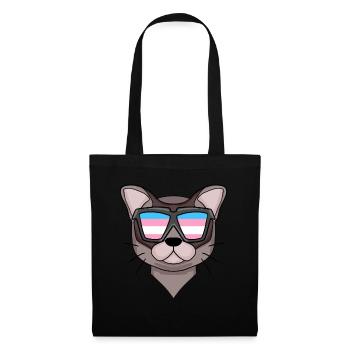 Transgenre Transsexuel Birmanie Chat Cadeau - Sac en tissu - noir - Devant