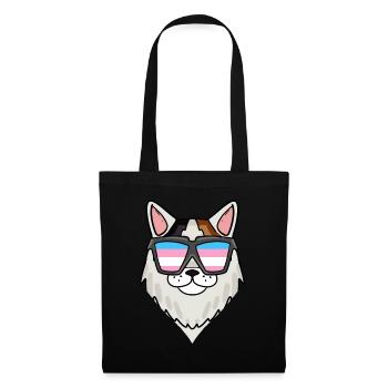 Transgender Transsexual Turkish Van Cat - Tote Bag - black - Front
