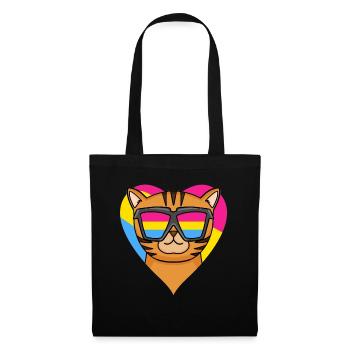 Pansexuell Bengalkatze Katze Geschenk - Stoffbeutel - Schwarz - Vorne