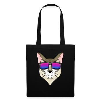 Bisexuell Singapura Katze Geschenk - Stoffbeutel - Schwarz - Vorne