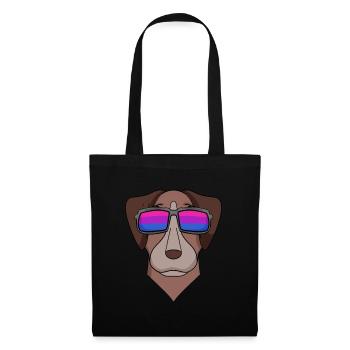 Bisexuel Pointer Dog Cadeau - Sac en tissu - noir - Devant