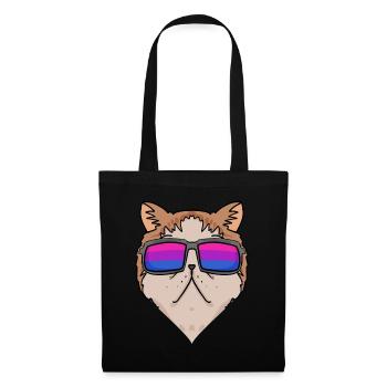 Bisexuell Exotische Kurzhaarkatze Katze Geschenk - Stoffbeutel - Schwarz - Vorne