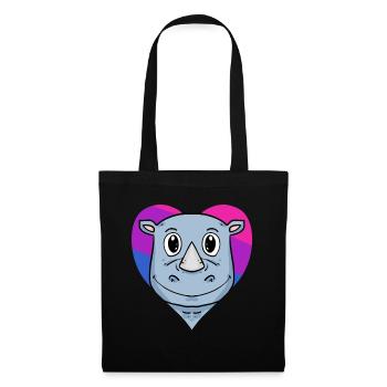 Bisexuell Nashorn Geschenk - Stoffbeutel - Schwarz - Vorne