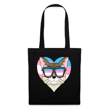 Transgenre Transsexuel Singaporea Cat Gift - Sac en tissu - noir - Devant