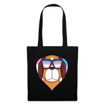 Transgender Transsexual St. Bernard Dog - Tote Bag - black - Front