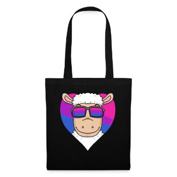 Bisexuell Schaf Geschenk - Stoffbeutel - Schwarz - Vorne