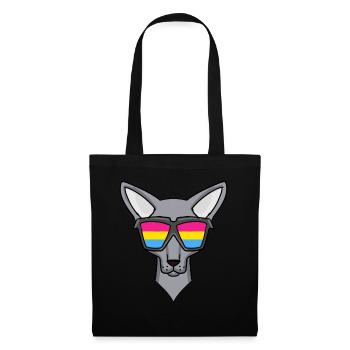 Pansexual Sphynx - Cat with glasses - Tote Bag - black - Front