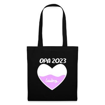 Opa 2023 loading - Stoffbeutel - Schwarz - Vorne