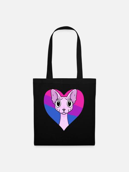 Cadeau bisexuel Sphynx Cat - Sac en tissu - noir