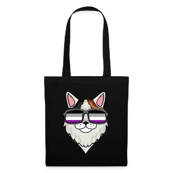 Asexual Lgbt Turkish Van Cat Asexuality - Tote Bag - black - Front