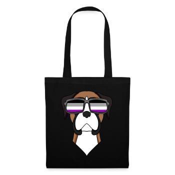 Asexuel Lgbt Boxeur allemand Asexualité - Sac en tissu - noir - Devant