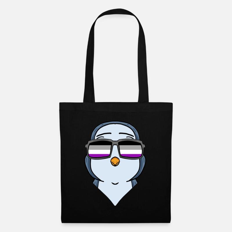 Asexuell Lgbt Pinguin Asexualität - Stoffbeutel - Schwarz