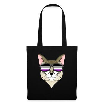 Asexuell Lgbt Singapura Katze Asexualität - Stoffbeutel - Schwarz - Vorne