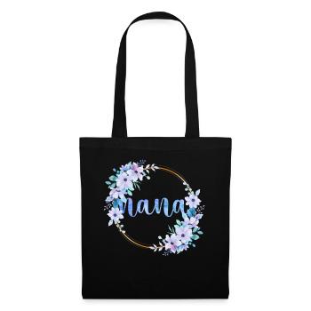 Nana Flowers Cute Gardening Grandma - Tote Bag - black - Front