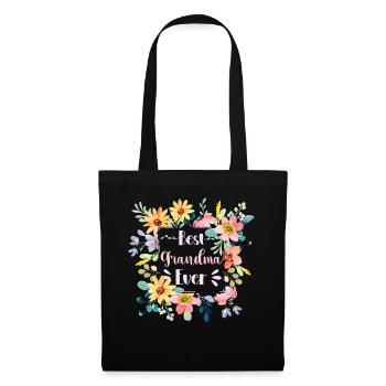 Best Grandma Ever Flowers Cute Gardener - Tote Bag - black - Front