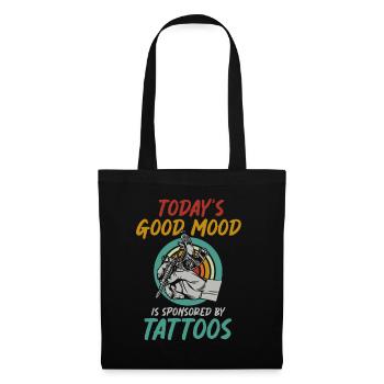 Tattoo Artist Mood Tattoos Funny - Tote Bag - black - Front