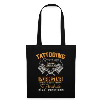 Funny Tattoo Artist Tattoos Inked Tattooist - Tote Bag - black - Front