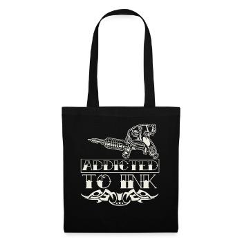 Tattoo Addict Tattoo Artist Citation Tattoo Artist - Sac en tissu - noir - Devant