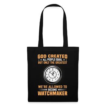 God Watchmaker Precision Mechanic Watches Collector - Tote Bag - black - Front