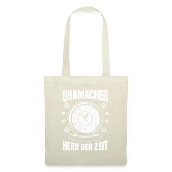 Uhrmacher Herr Der Zeit Meister Schmuck Werkstatt - Stoffbeutel - Natur - Vorne